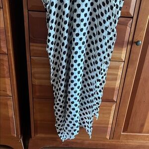 Kate Spade Apple print lightweight scarf, fringed edges, viscose, had wash